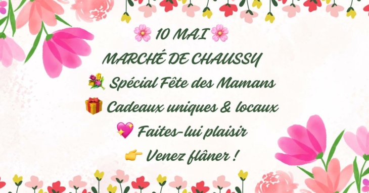 Tous les 2ème dimanches du mois,  marché de producteurs à Chaussy.